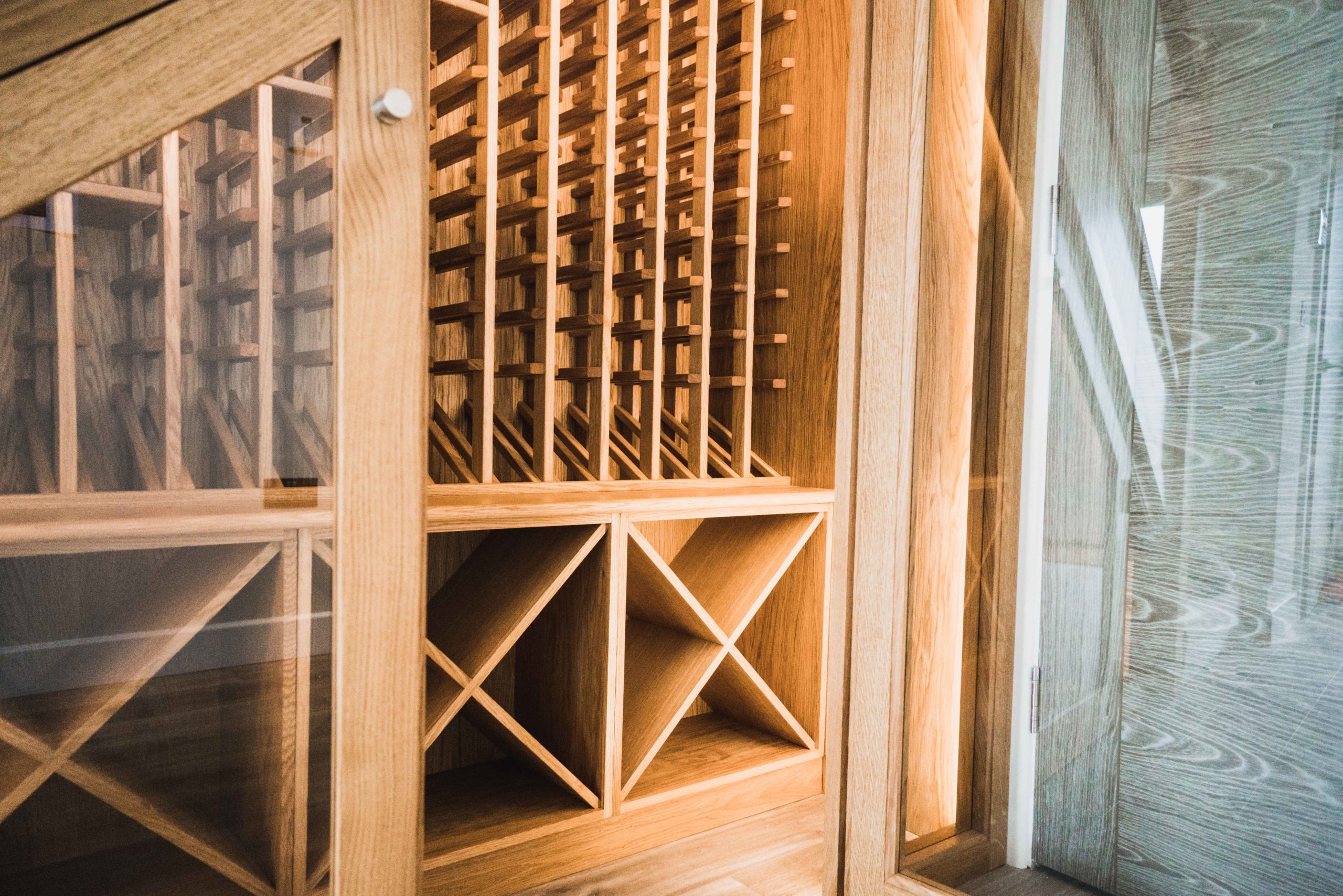 Wine rack inside Clarendon Road.